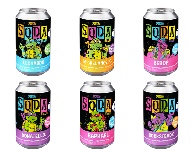 TMNT Funko Soda Vinyl Figur 6 Stück