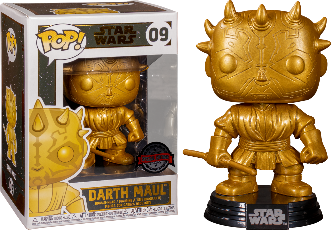 Star Wars Funko POP! Darth Maul (Gold metallic) #09