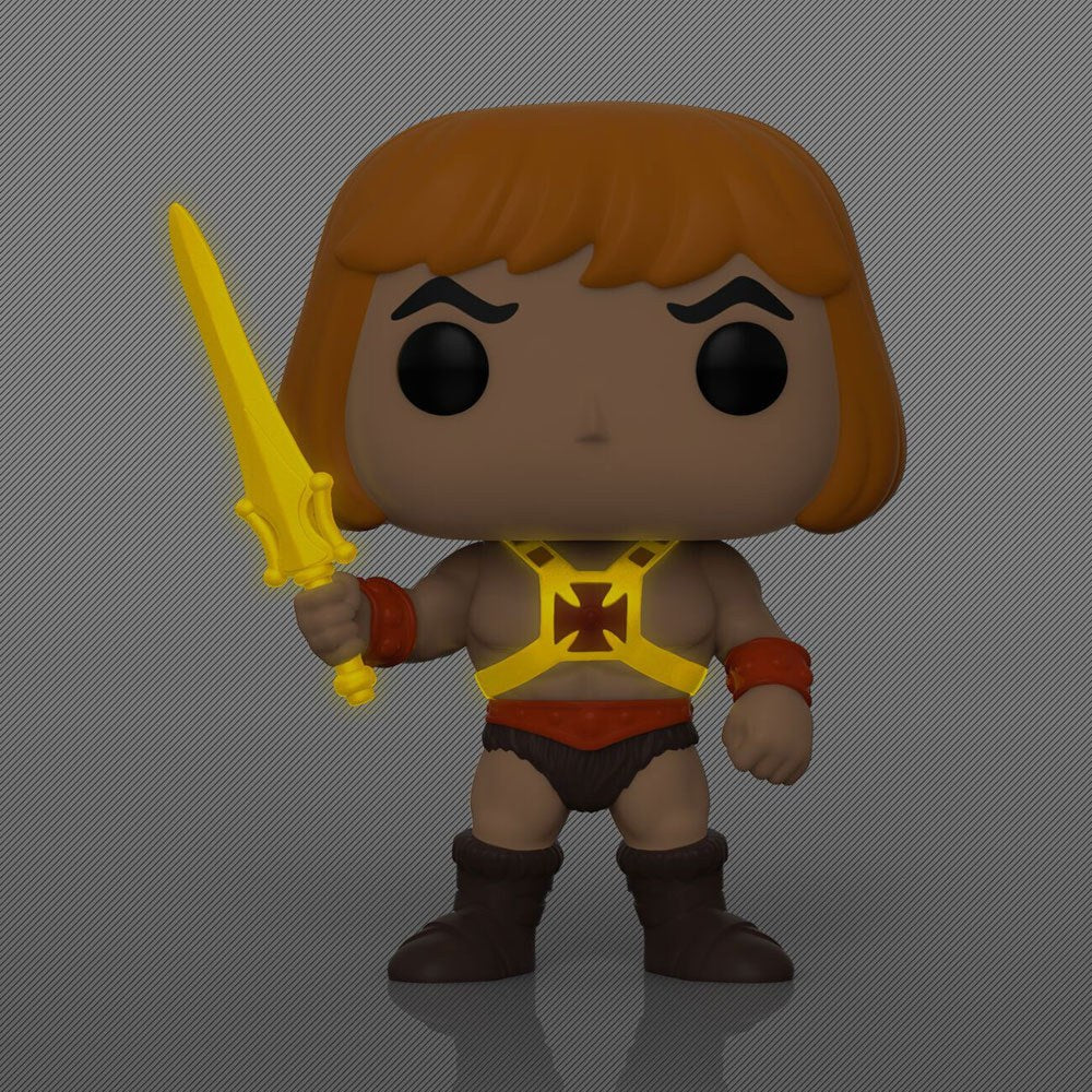 Masters of the Universe Funko POP! & Tee Bundle He-Man GITD