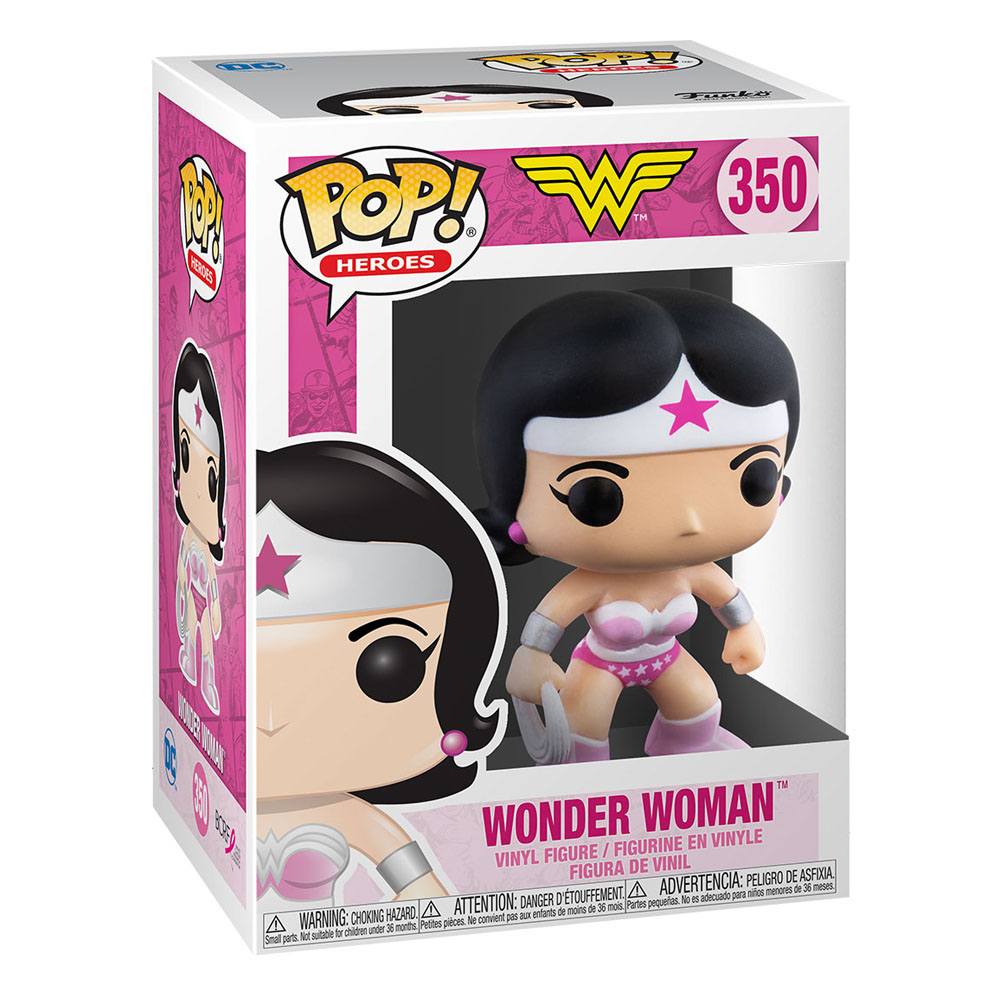 Heroes Funko POP! Wonder Woman Breast Cancer Awareness #350