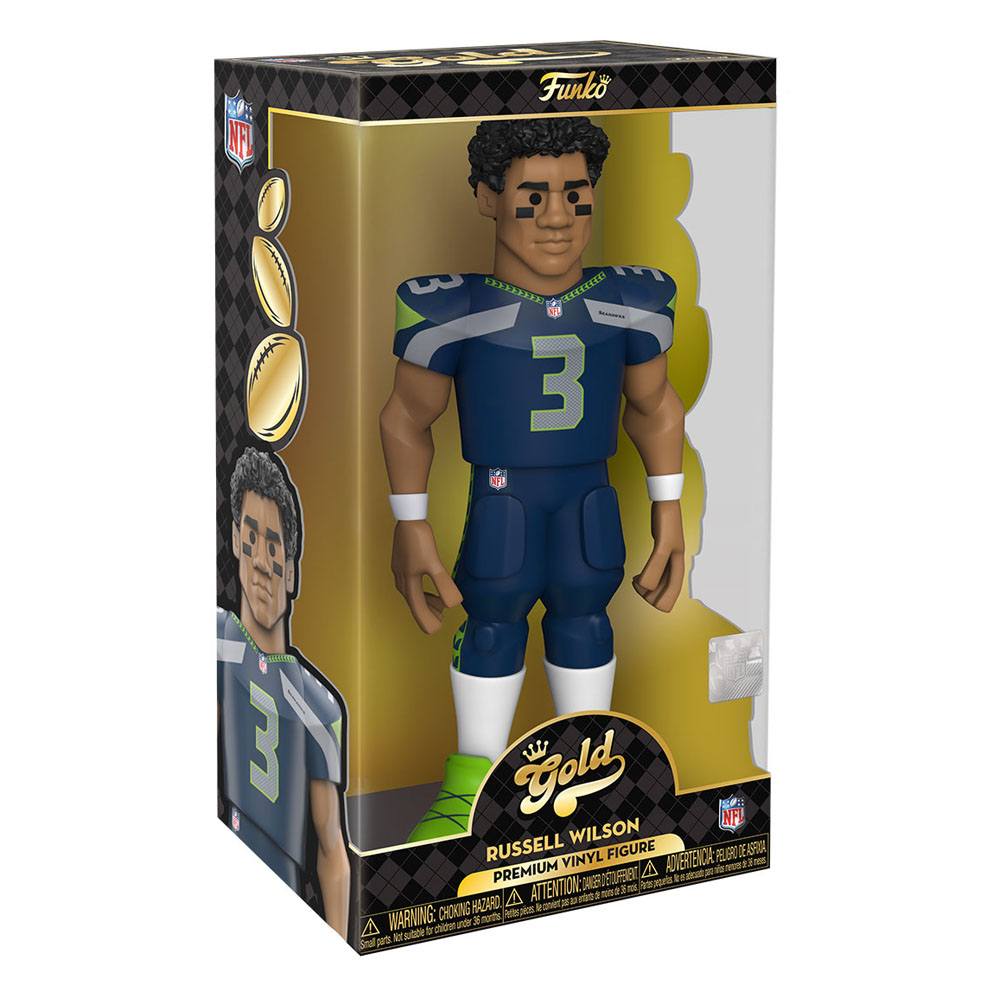 NFL Seahawks Vinyl Gold Figure 30cm Russell Wilson