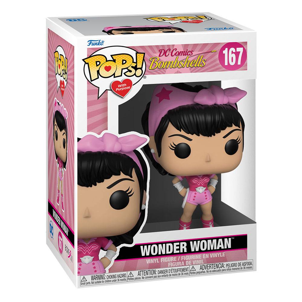DC Comics Funko POP! Bombshells Wonder Woman BC Awareness #167