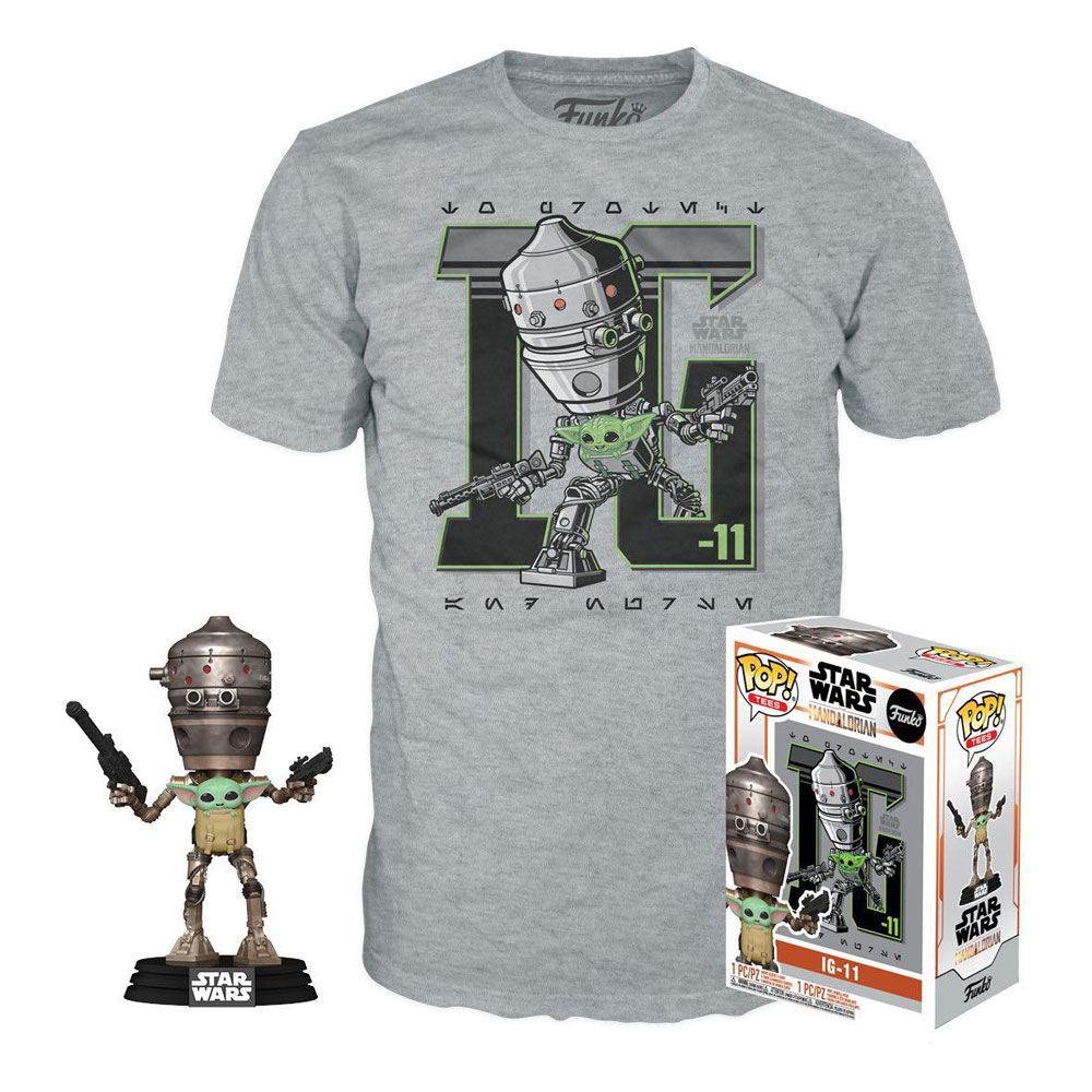 The Mandalorian Funko POP! & Tee Bundle IG 11 w/ the Child
