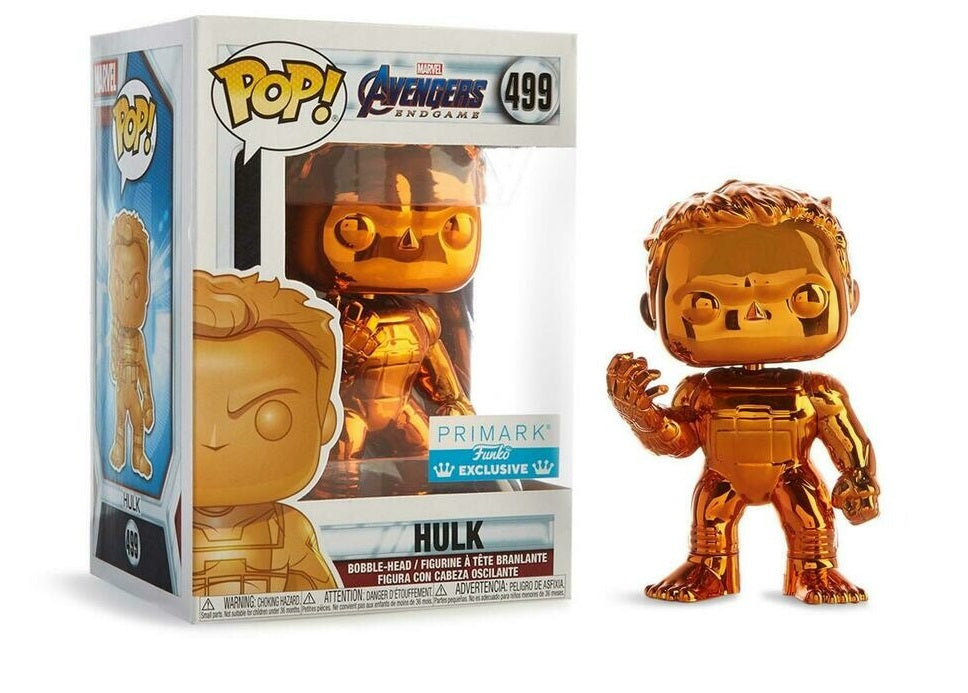 Marvel Funko POP ! Hulk Orange Chrome #499