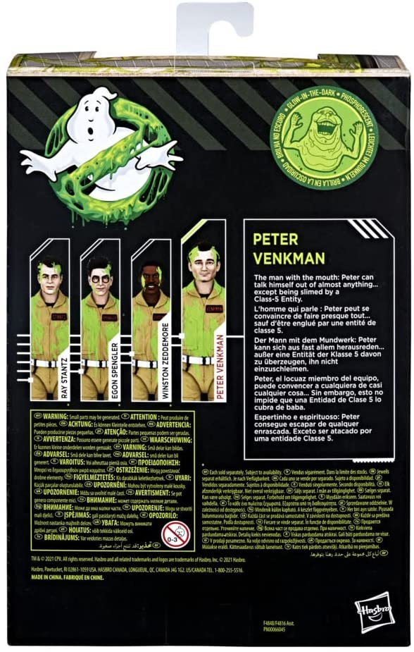 Hasbro Ghostbusters Plasma Series: Peter Venkman Glow-in-the-Dark