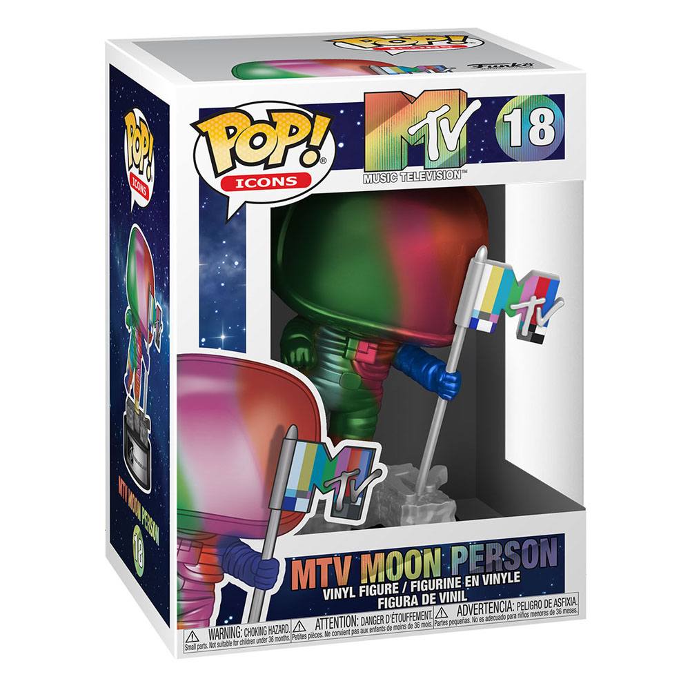 MTV Funko POP! MTV Moon Person (Rainbow) #18