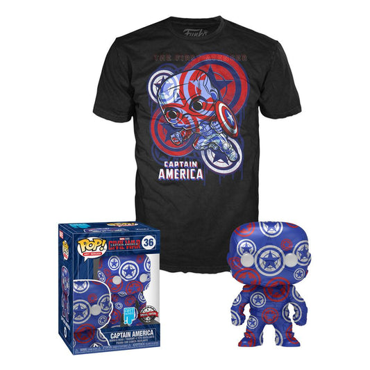 Marvel Funko POP! & Tee Bundle Captain America