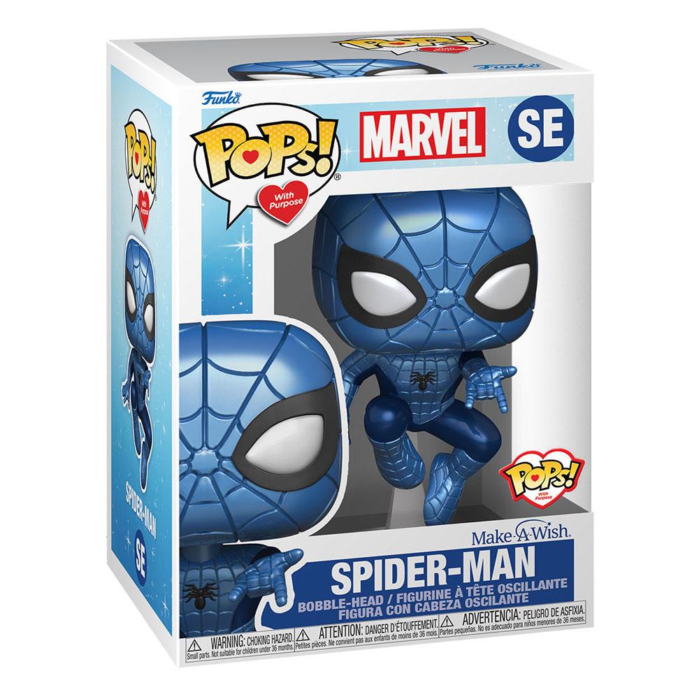 Marvel Male a Wish Funko POP! Spider-Man (Metallic)